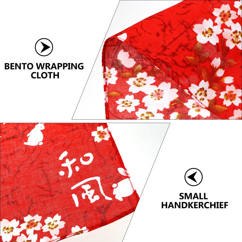 1pc Japanese Handkerchief Durable Bento Wrapping Cloth Tablecloth Placemat