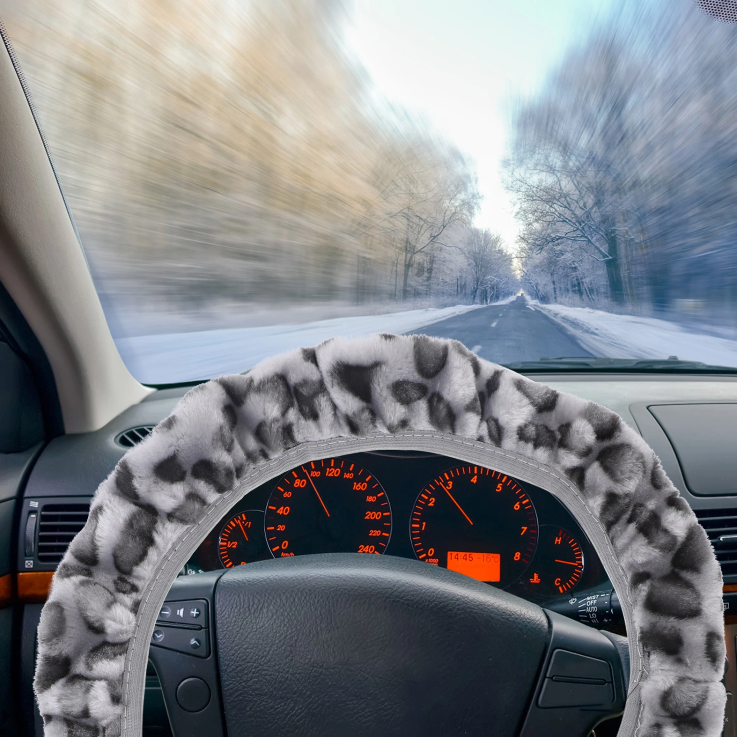 Car Steering Wheel Cover Auto Leopard Wheel Cover Delicate Car Wheel Protector