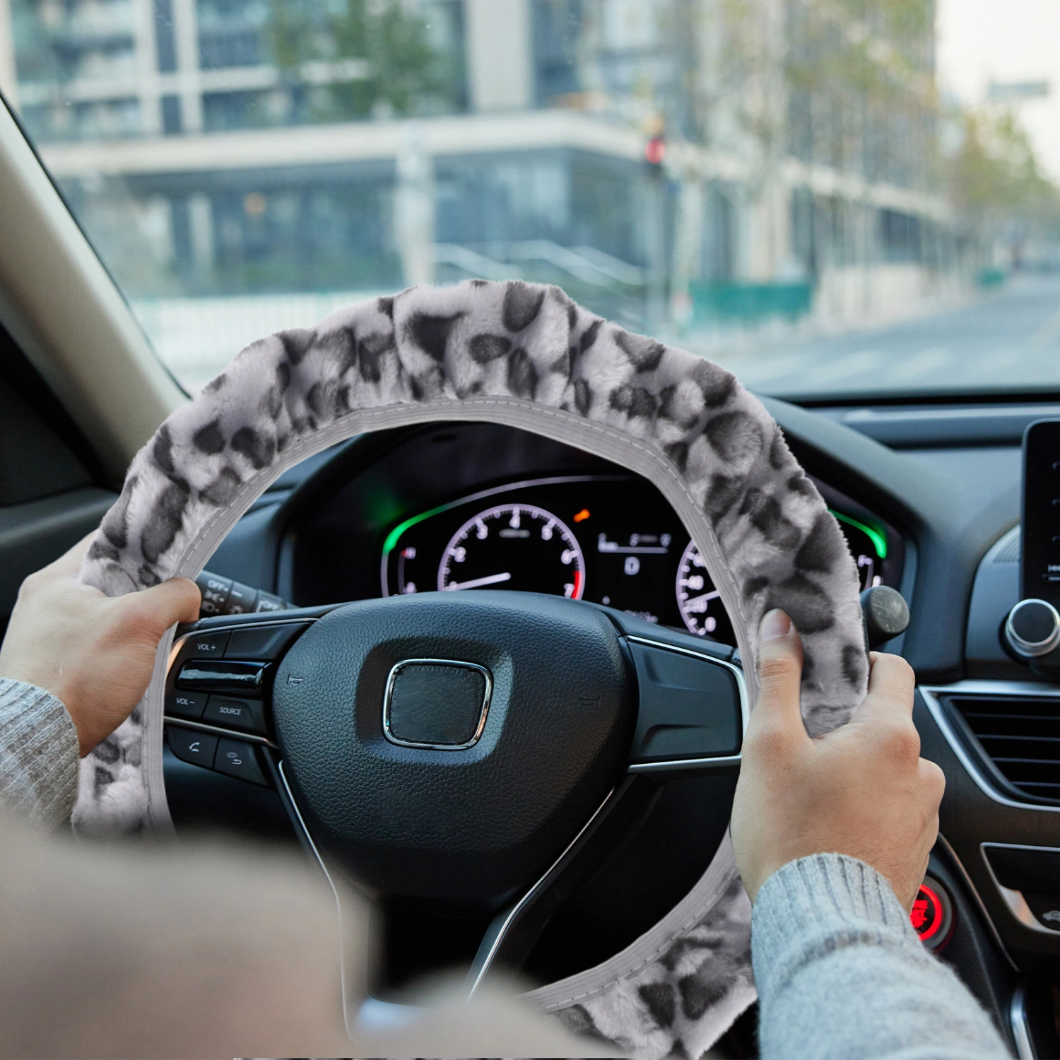 Car Steering Wheel Cover Auto Leopard Wheel Cover Delicate Car Wheel Protector