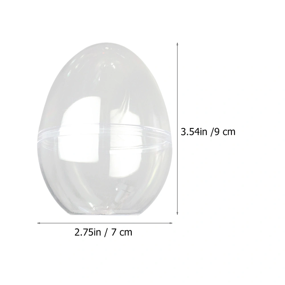 High Transparent Flat Bottom Packaging Box Egg-shaped Plastic Storage Box