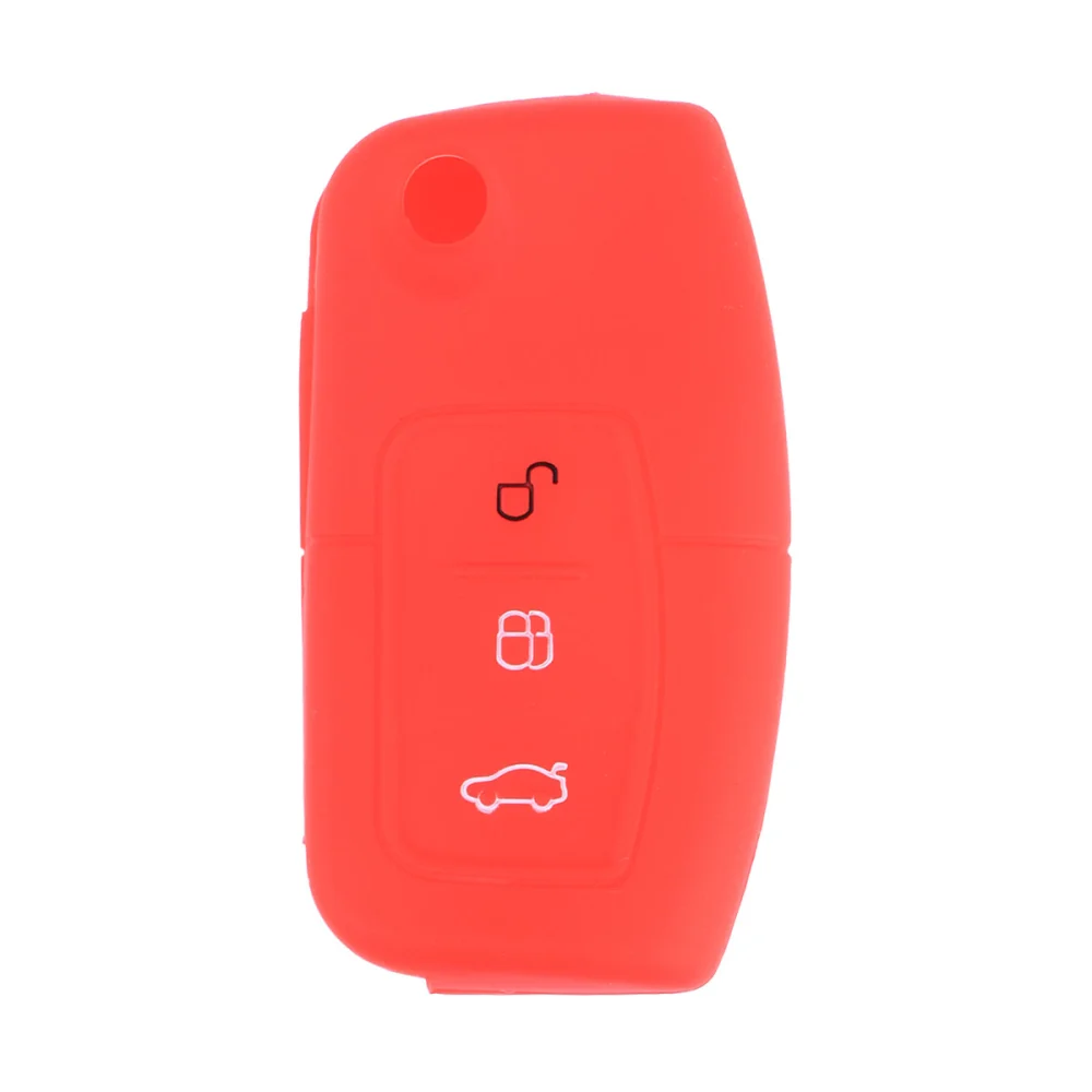 Foldable Key Cover Silicone For Focus Key(Red)