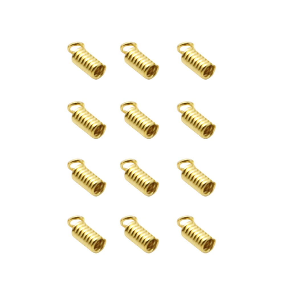 10 Bags Jewelry Clasps Buckles Spring Buckle Spring Buckle Holes Clasp for Necklace Bracelet Chain Diy Bracket Jewellery Making (Golden)