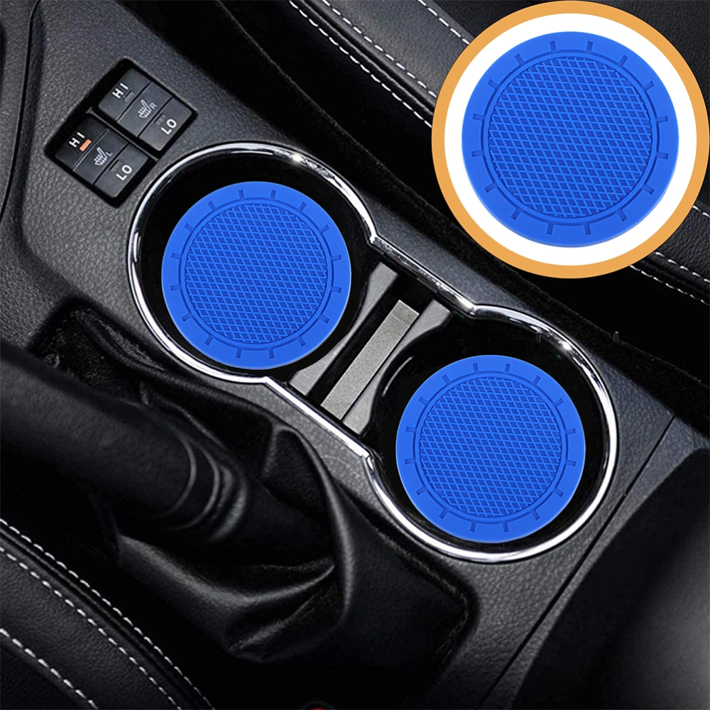 4 Pcs Non-slip Car Coasters Vehicle Cup Holders Auto Cup Anti-skid Coasters