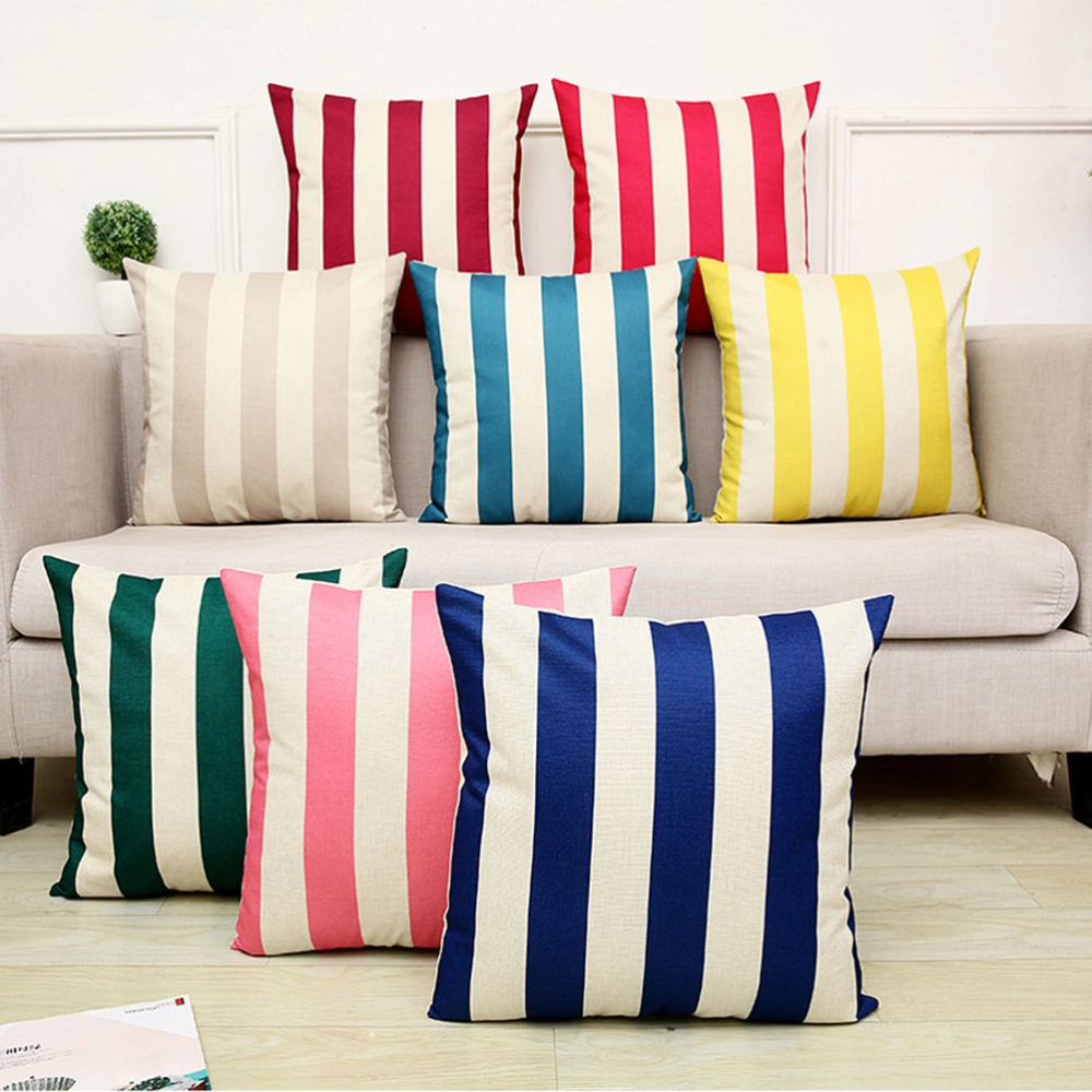 1pc Throw Pillow Case Cover Sofa Cushion Cover without Pillowcore (Dark Blue 45x45cm)