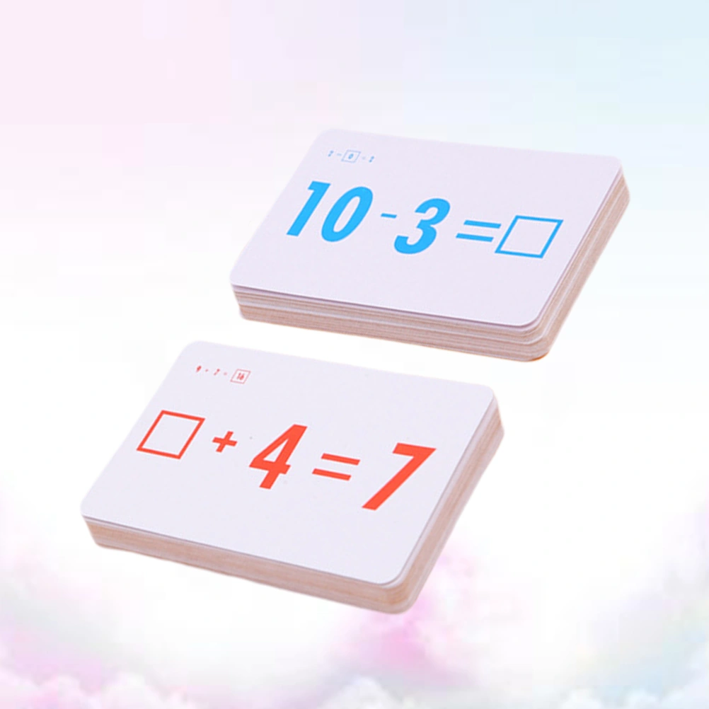 54Pcs Kids Children Math Toy Baby Math Cards Enlightenment Intelligence Arithmetic Cards Early Learning Educational Toys