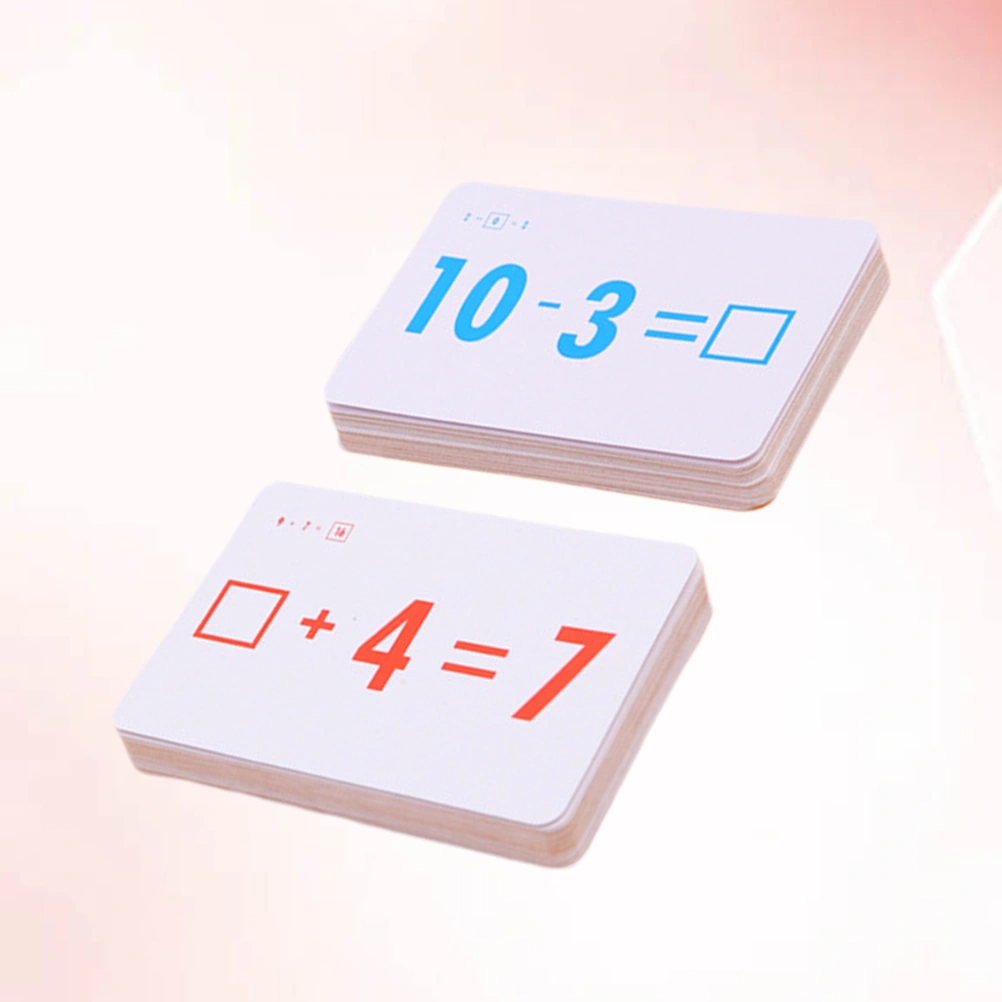 54Pcs Kids Children Math Toy Baby Math Cards Enlightenment Intelligence Arithmetic Cards Early Learning Educational Toys