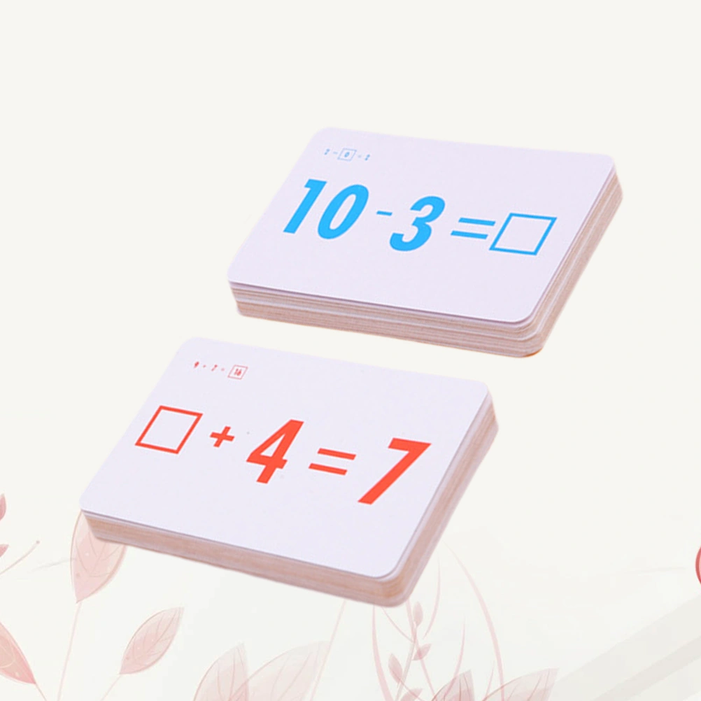54Pcs Kids Children Math Toy Baby Math Cards Enlightenment Intelligence Arithmetic Cards Early Learning Educational Toys