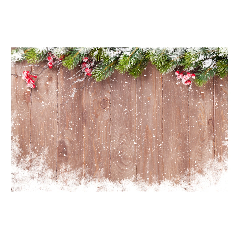 5x3ft Christmas Party Backdrop Wood Photo Background Holiday Decoration Photography Studio Prop