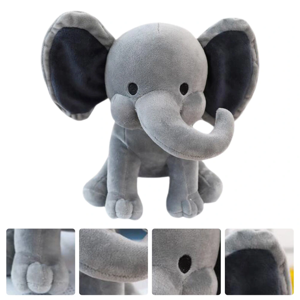 Creative Pacify Baby Elephant Shaped Toy Stuffed Animal Baby Sleeping with Elephant Pillow Christmas Gift(Pink)
