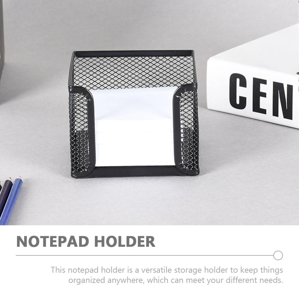 2Pcs Memo Papers Notepad Holder Memo Papers Holder Memo Papers Container Metal Notepad Box