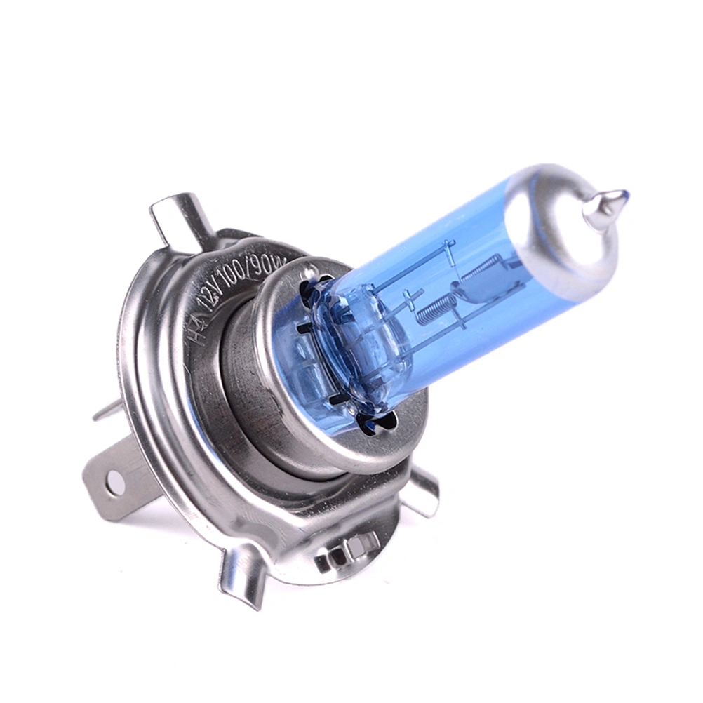 2pcs H4 DC 12V 100W Car Auto Halogen Headlight Headlamp Lamp Light Bulb (White)