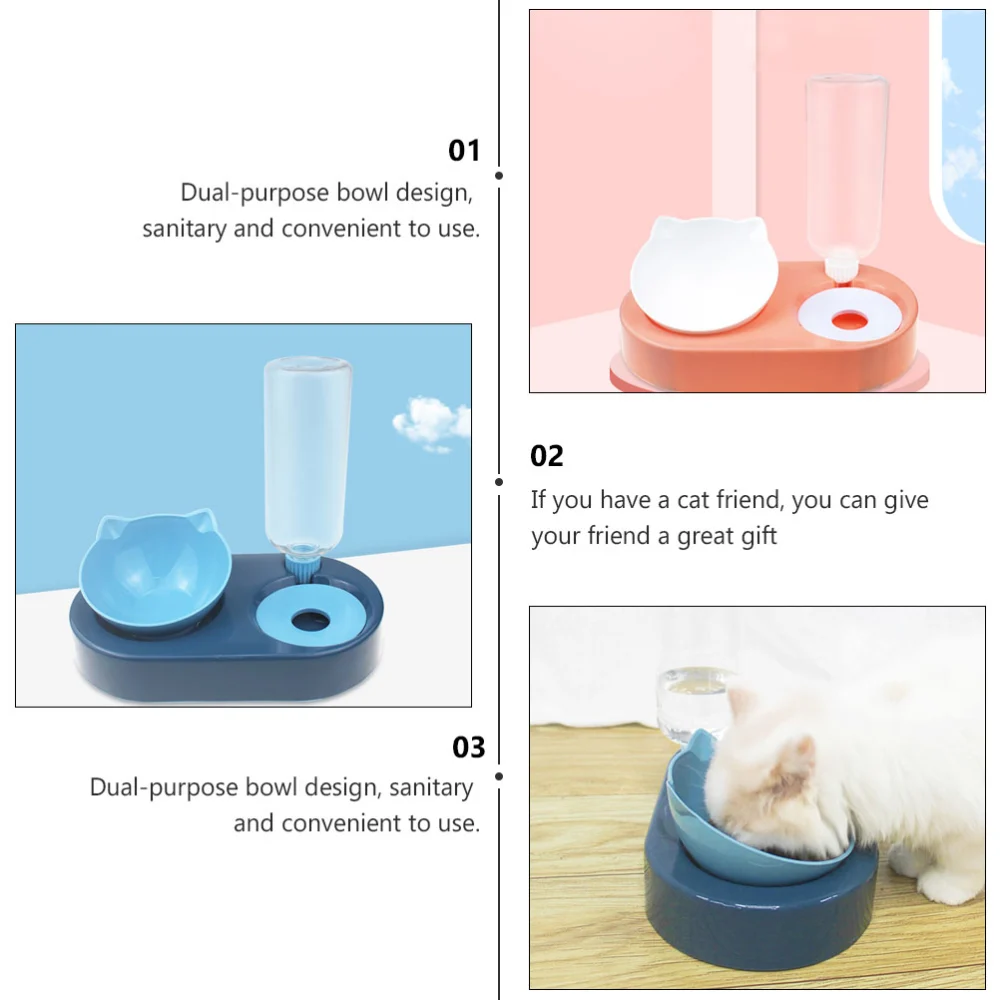 Pet Feeder with Automatic Water Dispenser Pet Supplies for Cat