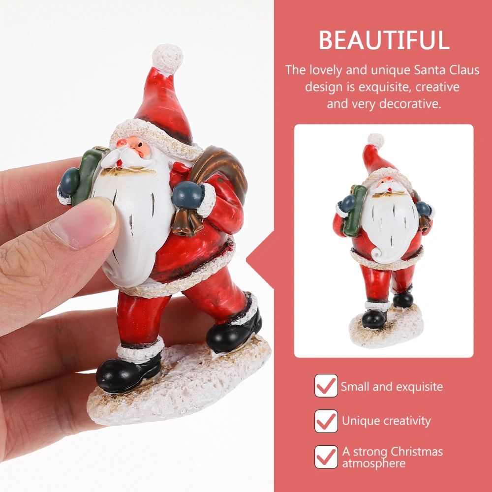 1pc Durable Xmas Ornament Santa Claus Decor Santa Claus Adornment for Home