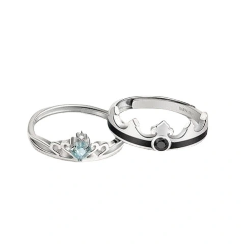 Queen And King Adjustable Opening Couple Ring