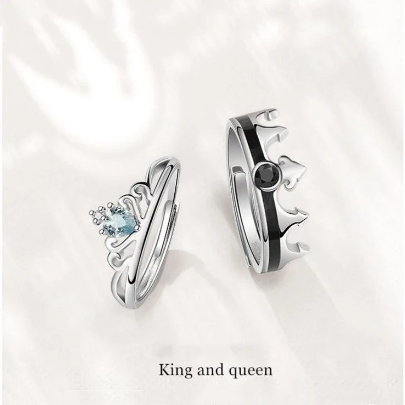 Queen And King Adjustable Opening Couple Ring