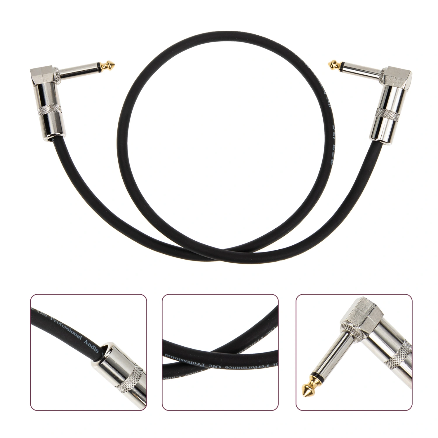 Practical Single Track Effect Pedal Cable Professional Electric Guitar Patch Cable