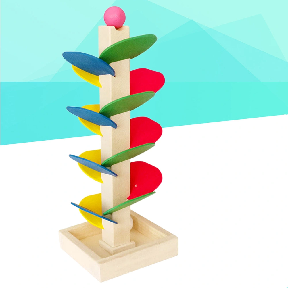 Colorful Disassembly Wood Tree Marble Run Ball Track Game Toy Building Blocks Children Intelligence Educational Toy