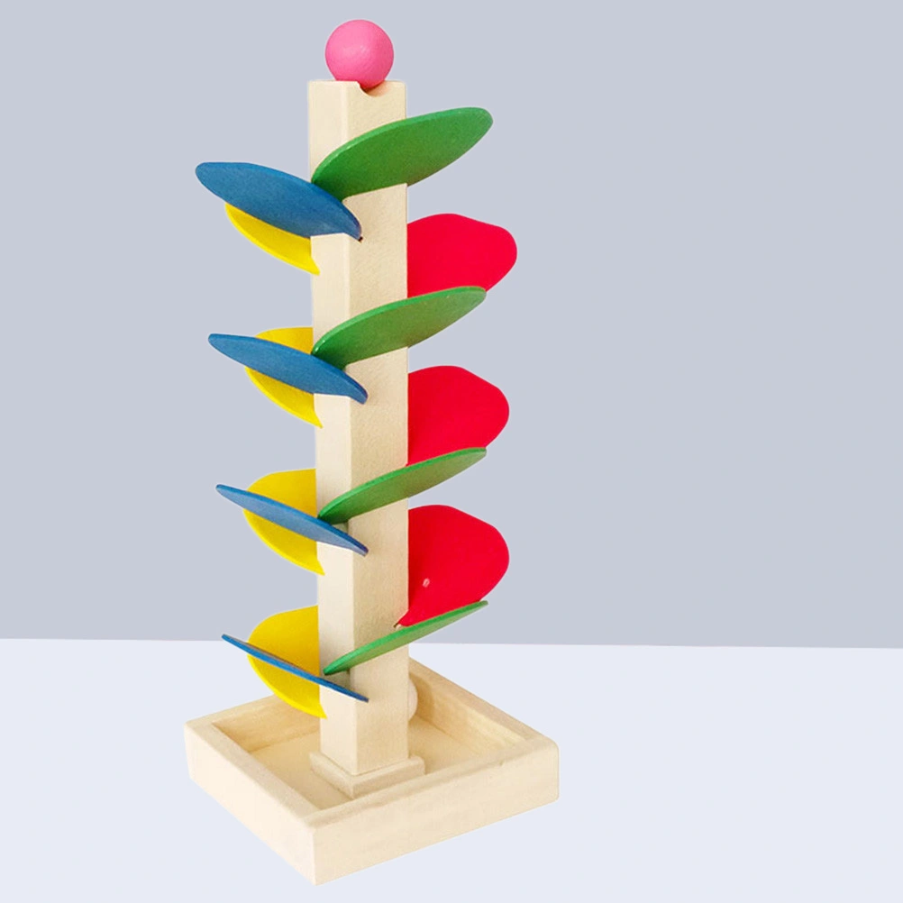 Colorful Disassembly Wood Tree Marble Run Ball Track Game Toy Building Blocks Children Intelligence Educational Toy