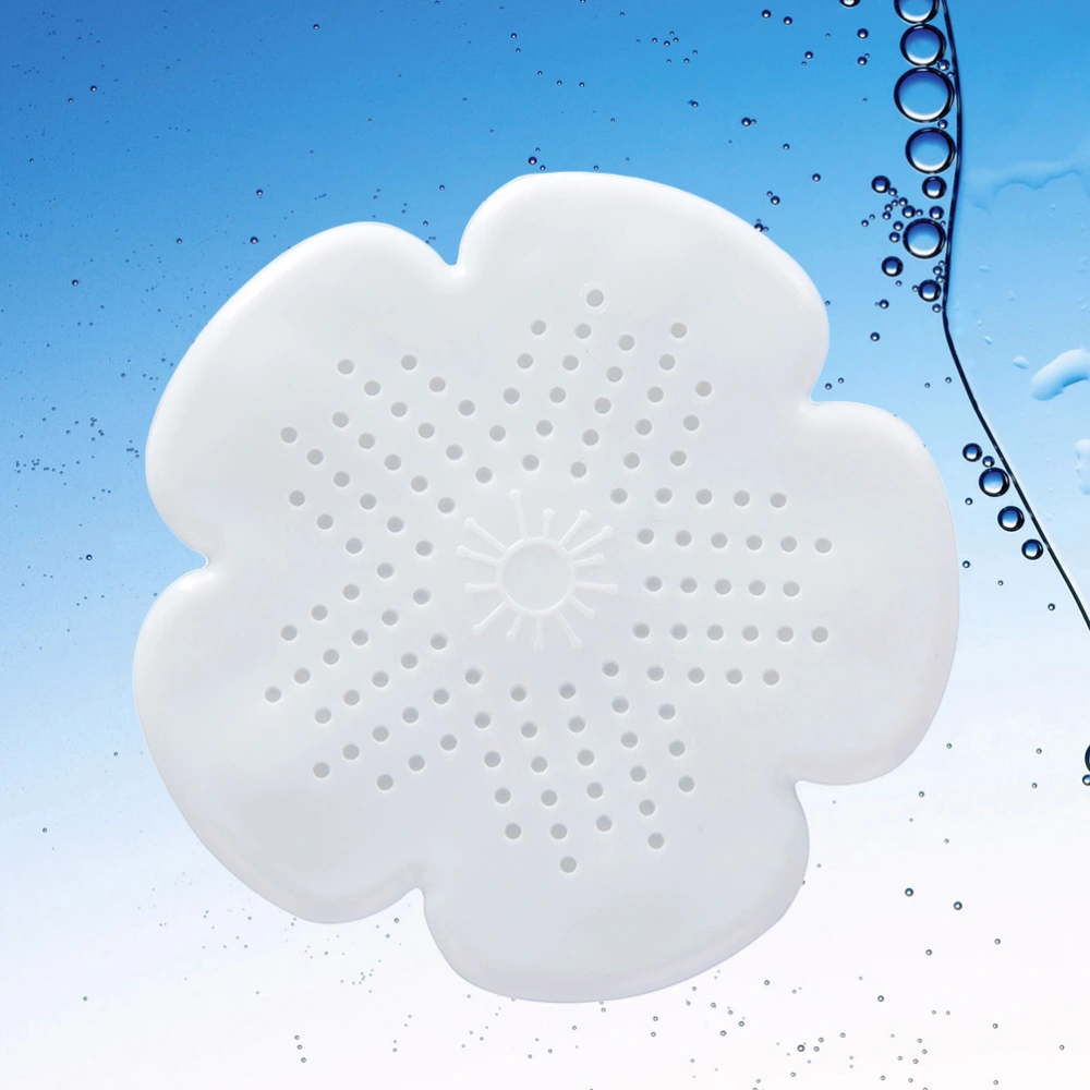 Large Flower Creative Kitchen Sink Anti-clogging Floor Drain Sewer Filter Sakura Silicone Floor Drain (Random Color)