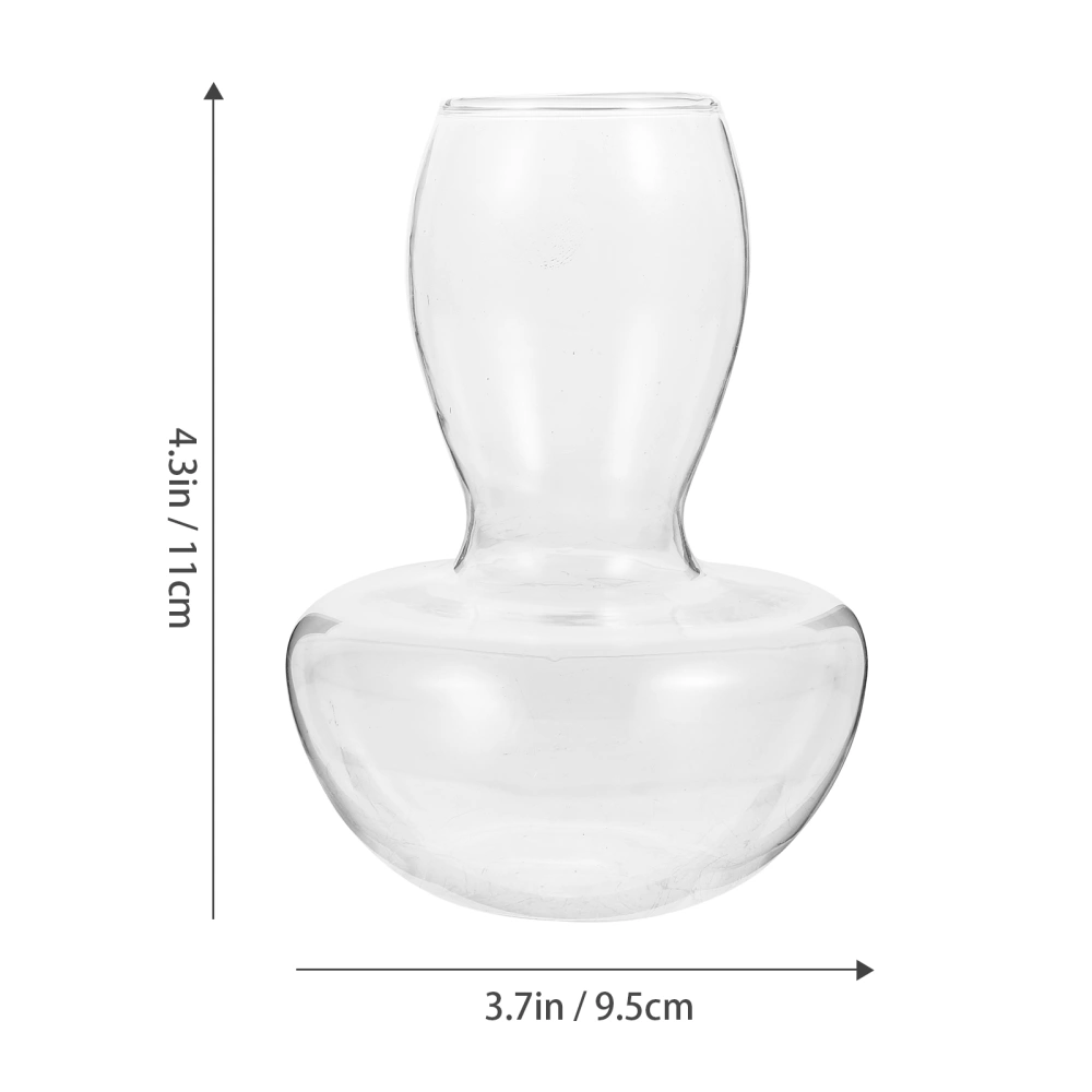 Mushroom Vase Clear Glass Hydroponic Vase Home Decoration Vase Decoration