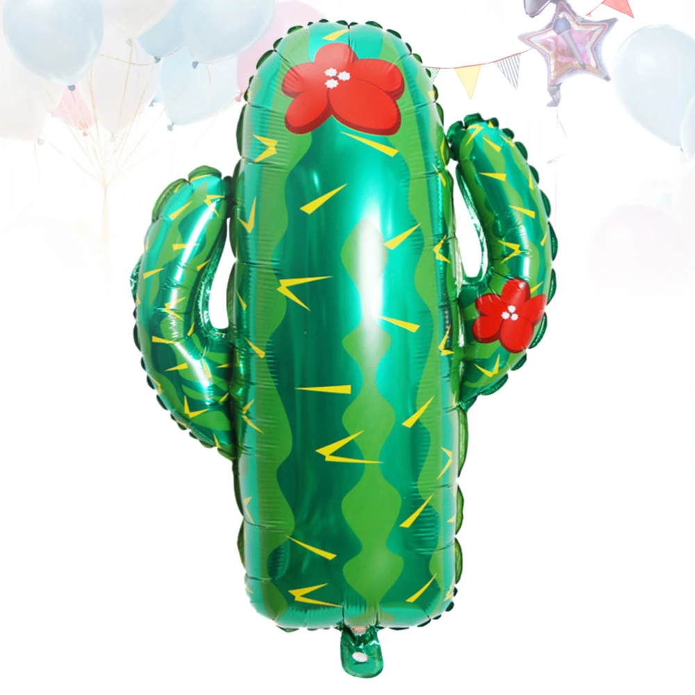 4pcs Creative Cactus Balloon Fashion Aluminum Foil Party Ballon Decor Balloon Party Ornament for Hawaii