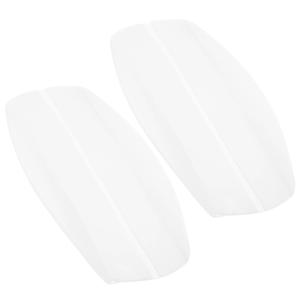 2pcs Durable Washable Anti-slip Silicone Bra Strap Cushions Shoulder Pads (White)