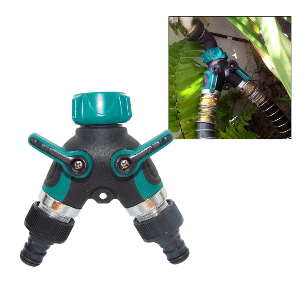 Garden Hose Splitter 2 Way Connector ABS Hose Pipe Tool 2 Way Tap Garden Hoses Pipes Splitters Pipe Distributor