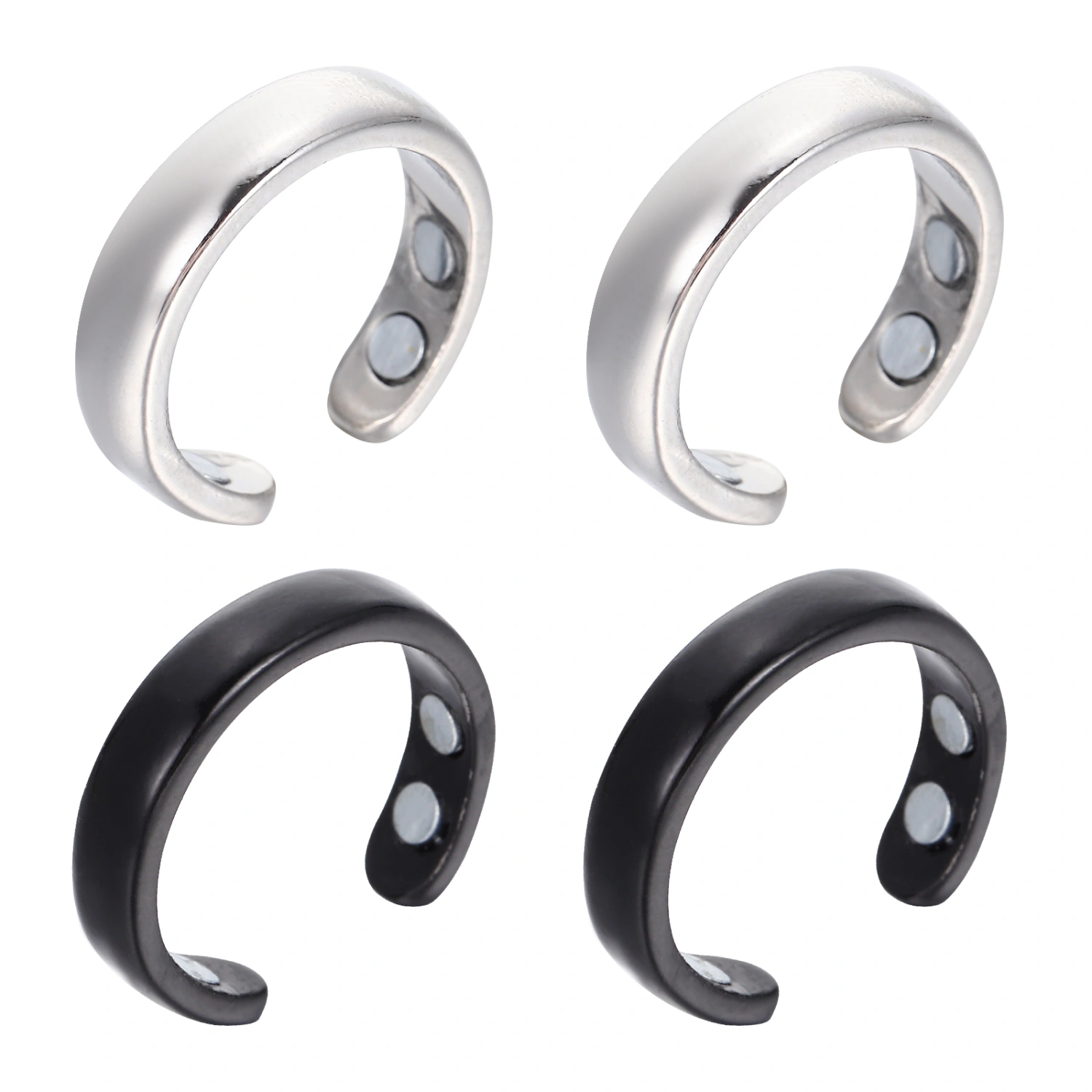 4Pcs Balance Energy Finger Loop Lymphatic Drainage Rings Lymph Detox Hand Ornament