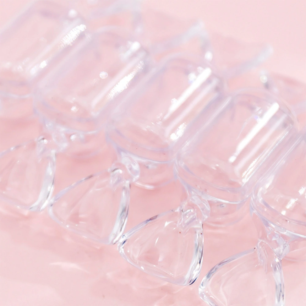 10pcs Candy Shape Transparent Jewel Case Mini Jewelry Storage Box Container for Rings Earrings