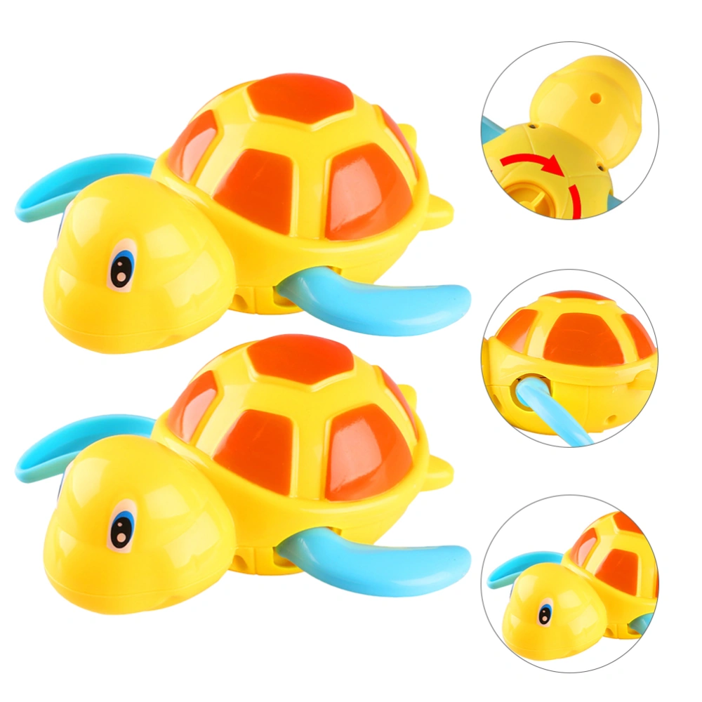 2pcs Bath Toys Bath Swimming Turtle Toys Baby Swimming Bathtub Tortoise Toys