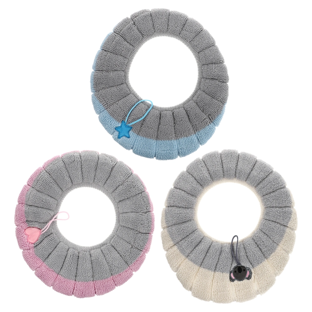 3pcs Household Toilet Seat Cushions Breathable Seat Mats Bathroom Toilet Supplies