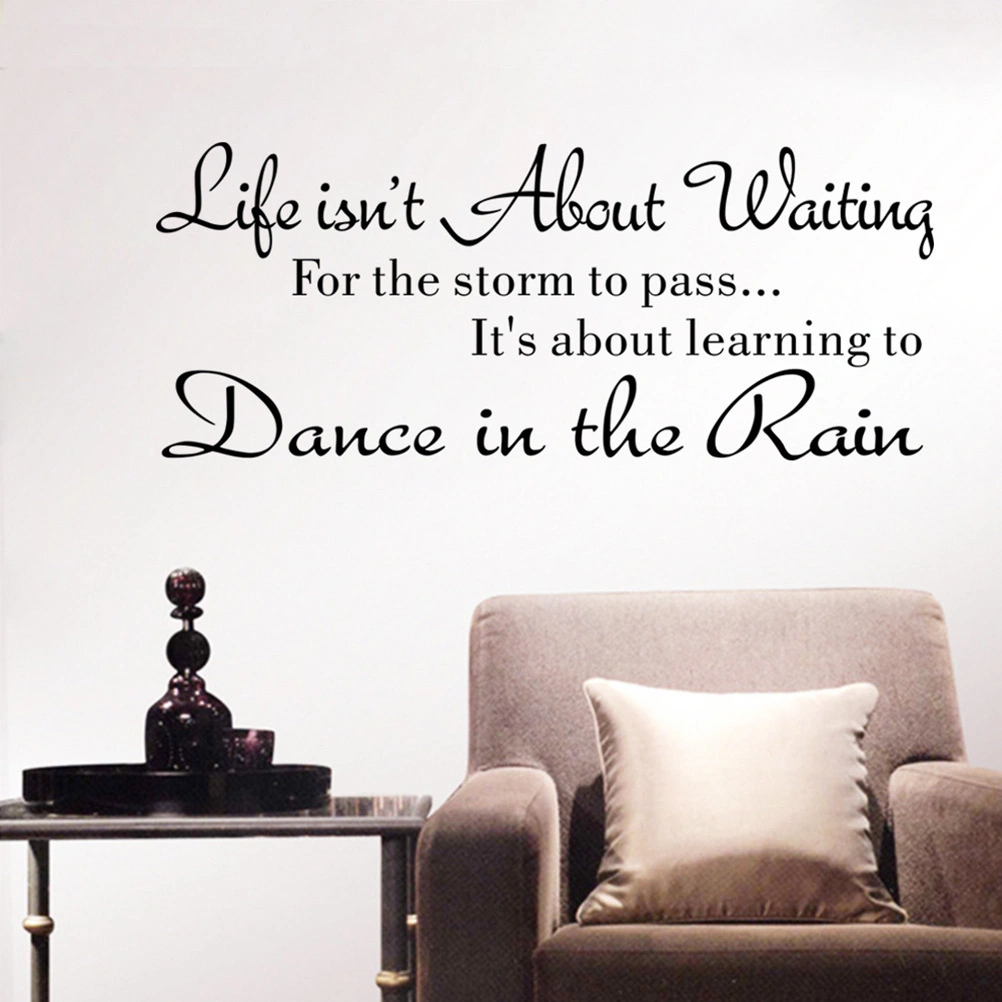 Vinyl Lettering Wall Decal Removable DIY Inspirational Quotes Wall Stickers Waterproof Wall Art Decor for Bedroom Living Room Home - 58x25cm