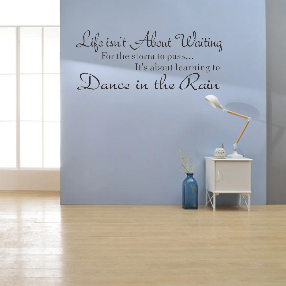 Vinyl Lettering Wall Decal Removable DIY Inspirational Quotes Wall Stickers Waterproof Wall Art Decor for Bedroom Living Room Home - 58x25cm