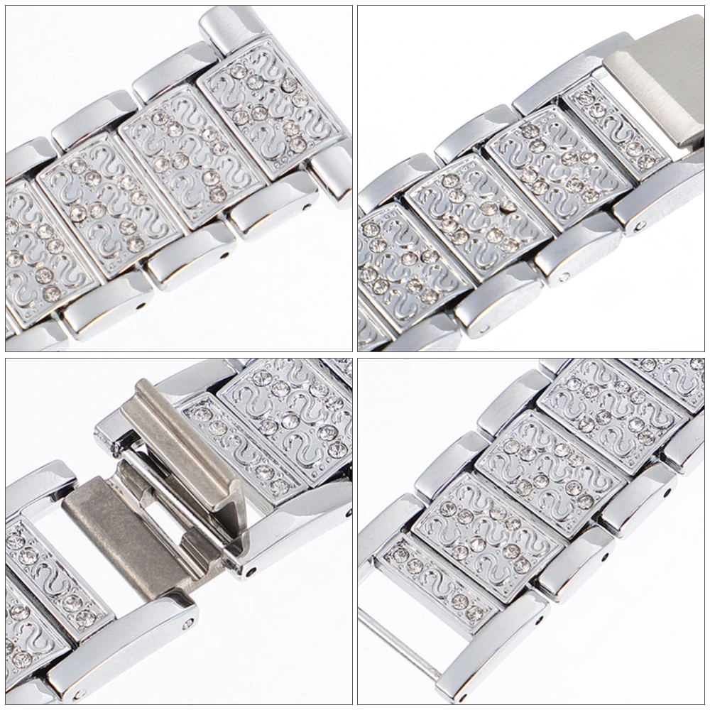 Stylish Strap Wristbands Accessories Rhinestone Watchband Compatible for