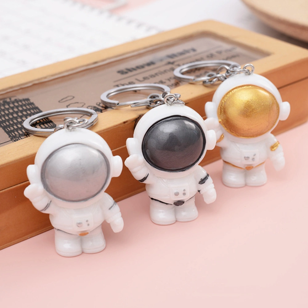 3pcs Adorable Spaceman Keychain Bag Keys Hanging Pendants Cartoon Key Chains