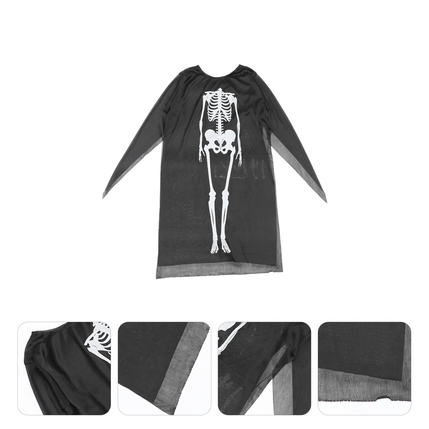 1Pc Halloween Skeleton Printed Clothe Kid Adult Costume Props Scary Costume