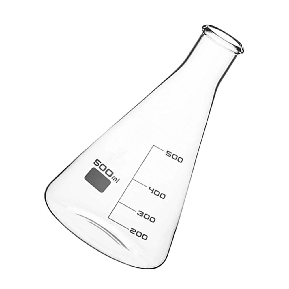 Glass Erlenmeyer Flask Large Capacity Flat Bottom Flask Laboratory Glass Flask