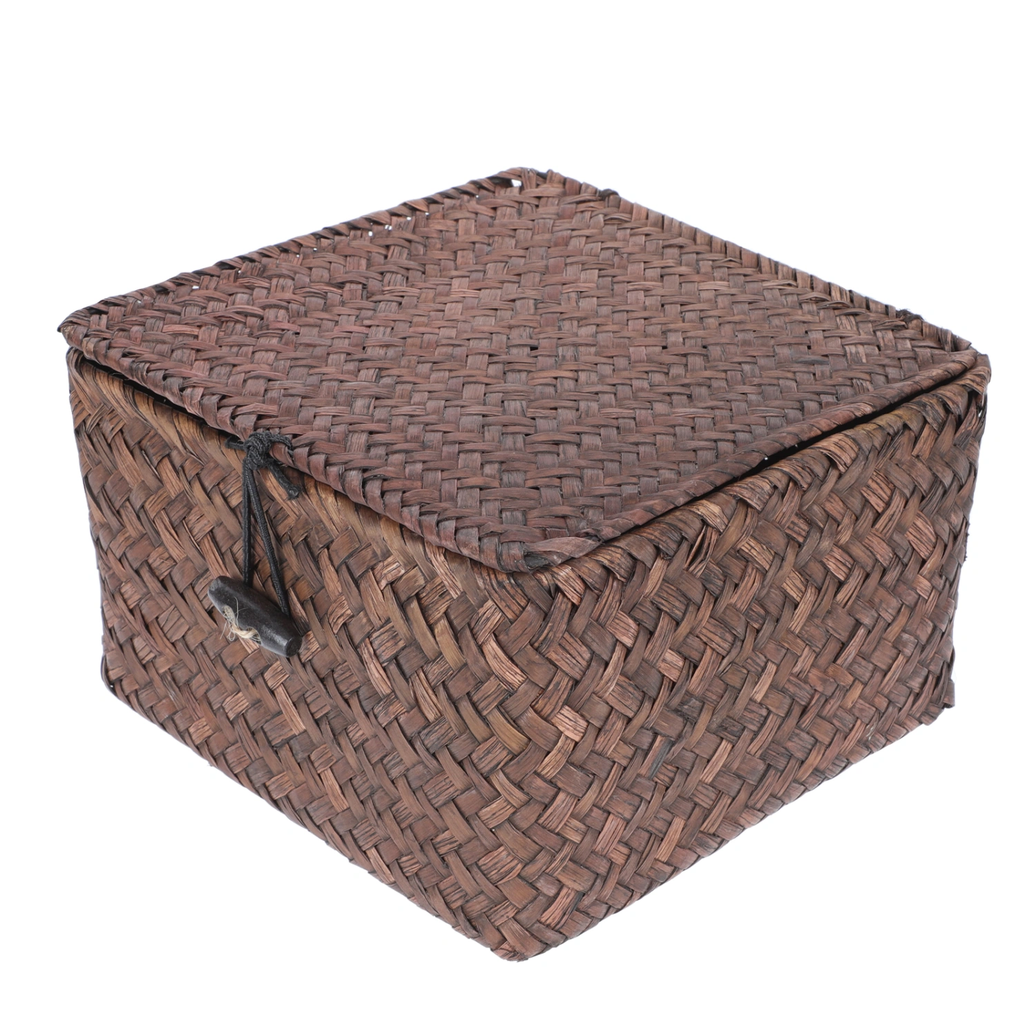 1pc Durable Storage Basket Sea Grass Woven Basket Household Storage Box