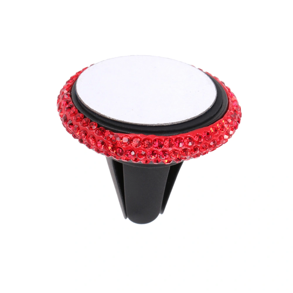 Universal Rhinestone Design Magnetic Car Mount Stick On Dashboard for Cell Phone GPS and Mini Tablet (Red+Black)