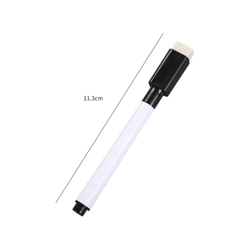 24pcs Erasable Whiteboard Pen Magnetic Whiteboard Pen Erasable Marker Carrying Brush (8 Colors)