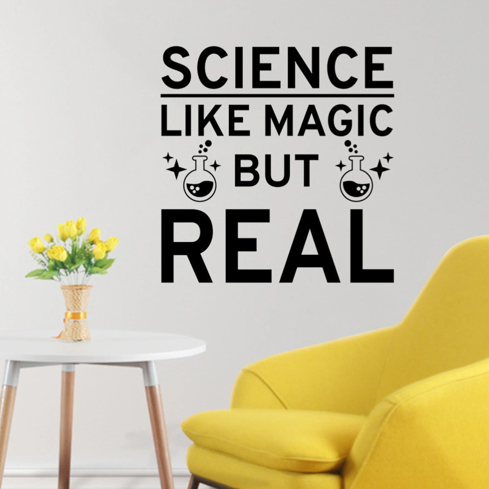 Science Words Removable Wall Paste Mural Art Sticker for Bedroom Living Room