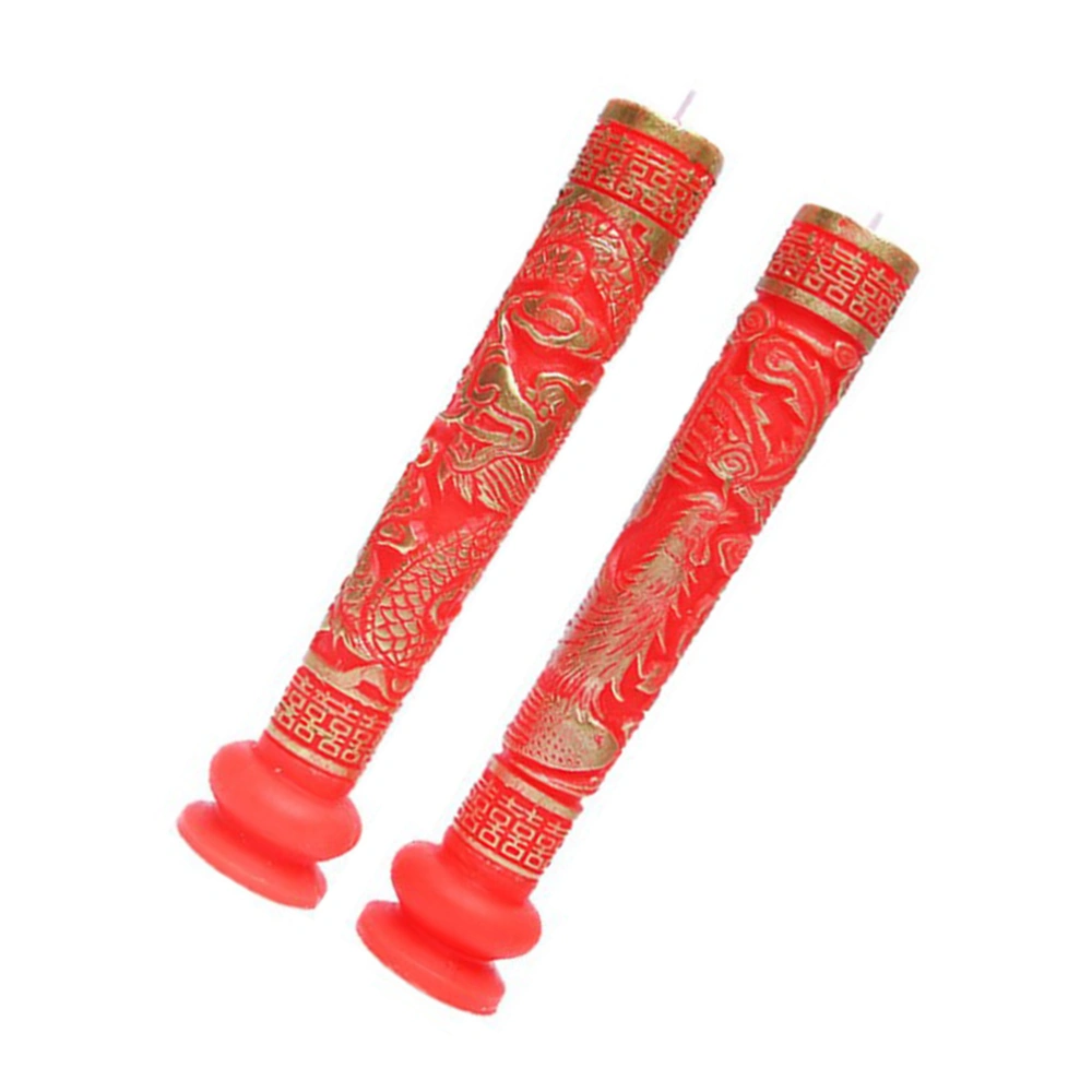 1 Pair Chinese Wedding Candles Candle Decorations for Marriage Room Decoration