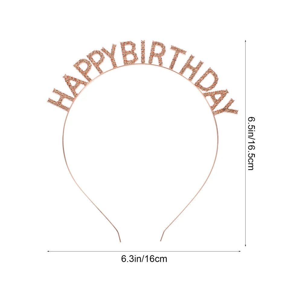 Creative Happy Birthday Hair Hoops Party Costume Hair Wear Unique Photo Prop