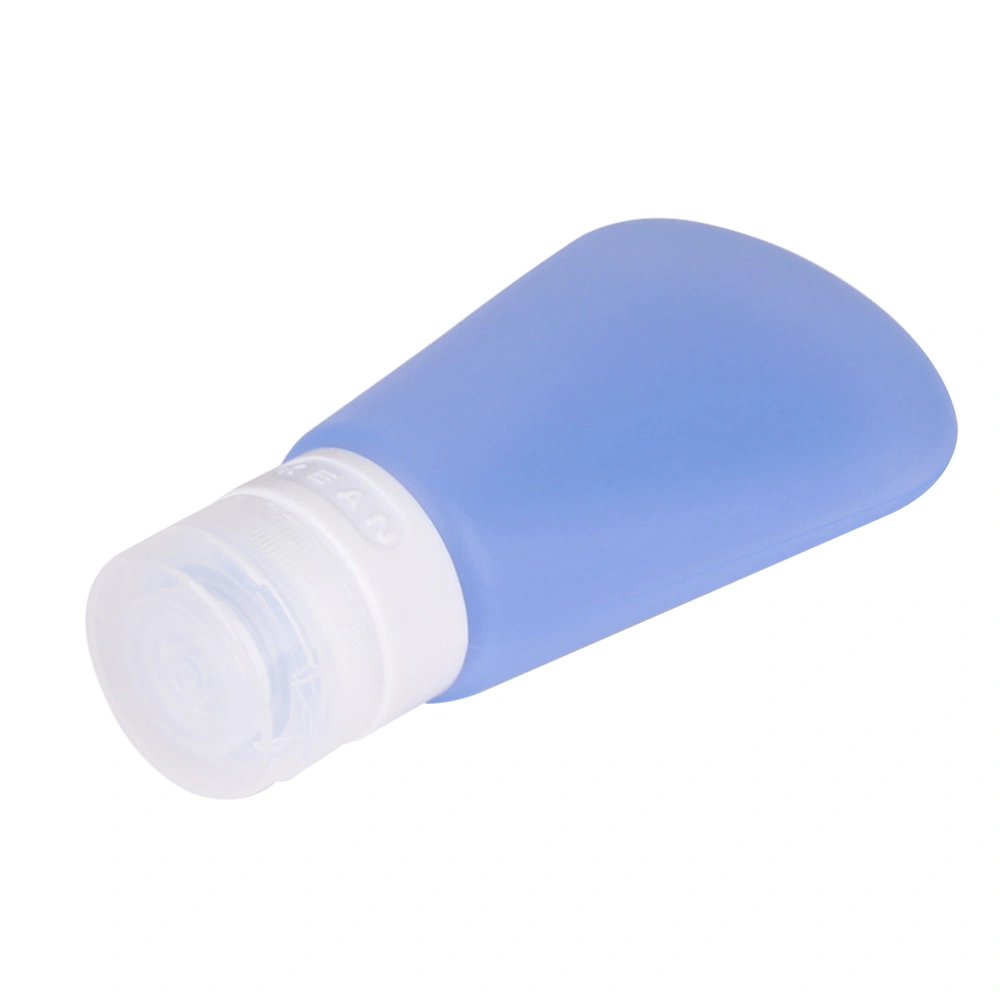 37ml Silicone Travel Bottles Leakproof Containers Set Portable Travel Bag Refillable Spray Squeeze Accessories (Blue)