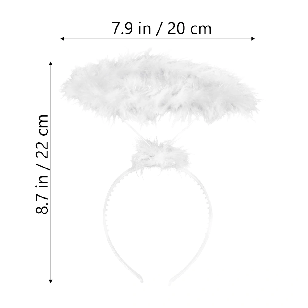 4Pcs Angel Halo Headband Angel Halo Hair Piece Angel Cosplay Costume Props