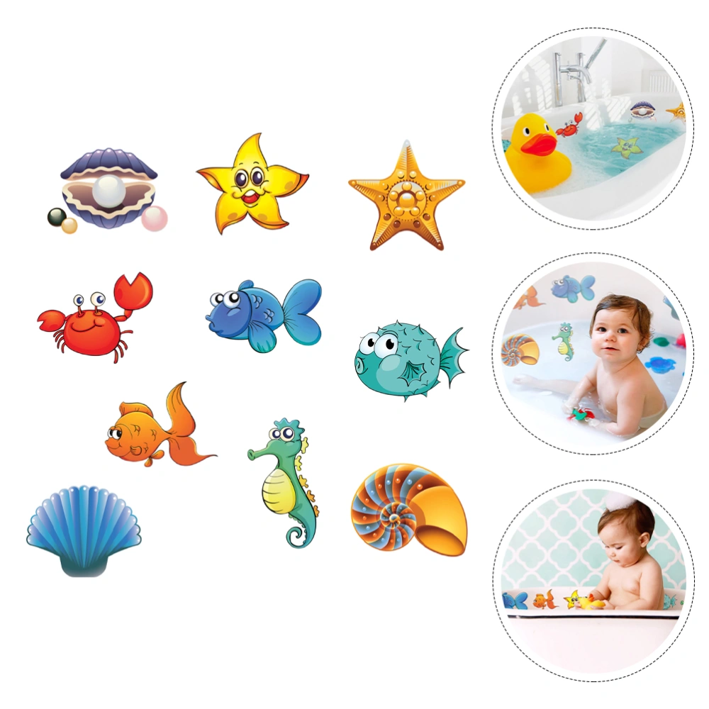 1 Set Marine Animals Bathtub Stickers Bathtub Decals Shower Room Stickers