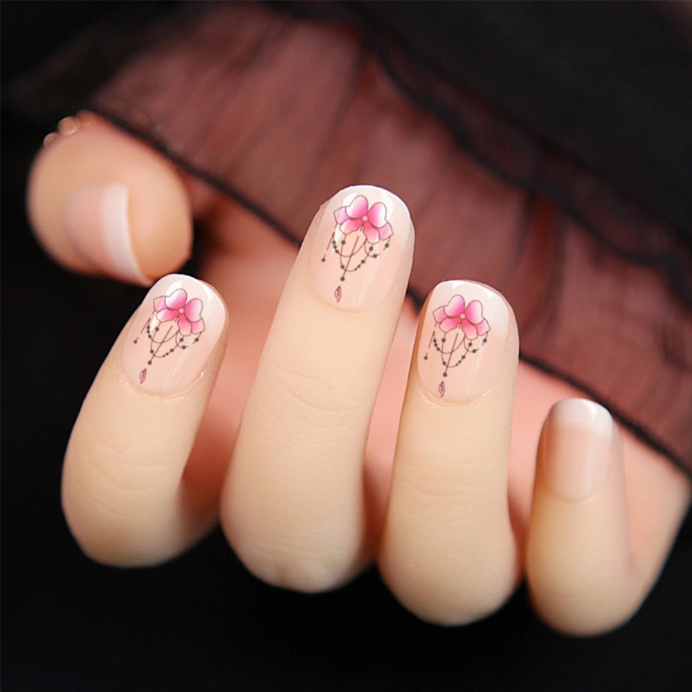 24pcs Fresh Manicure Stickers Imitation Pattern Nail Sticker Nail Art Decals