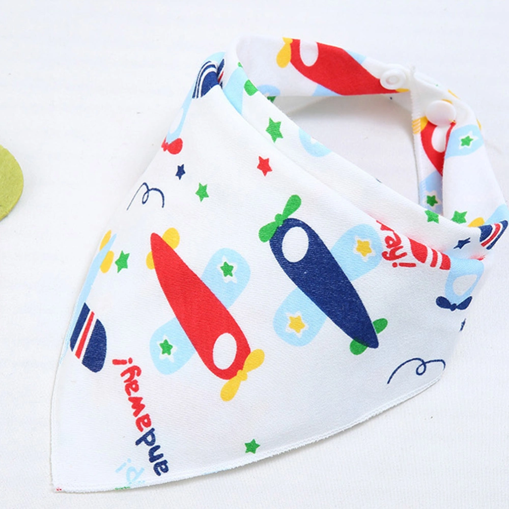 1pcs Baby Girl Cotton Bandana Drool Bibs Feeding Saliva Towel Triangle Terry Bibs (Random Pattern)