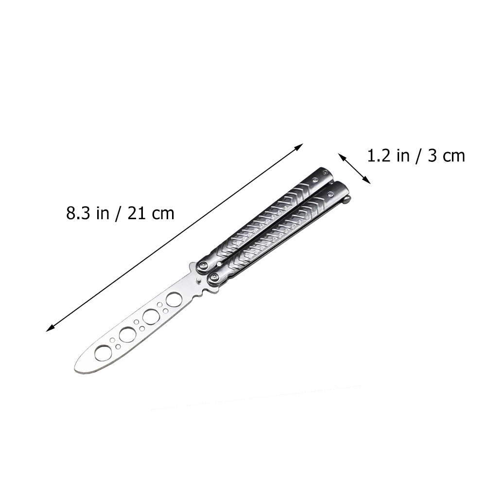 1Pc Practice Balisong Training Beginner Blunt Tool