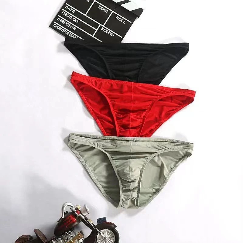 Men's Breathable Comfort Ice Silk Low Waist Thin Briefs